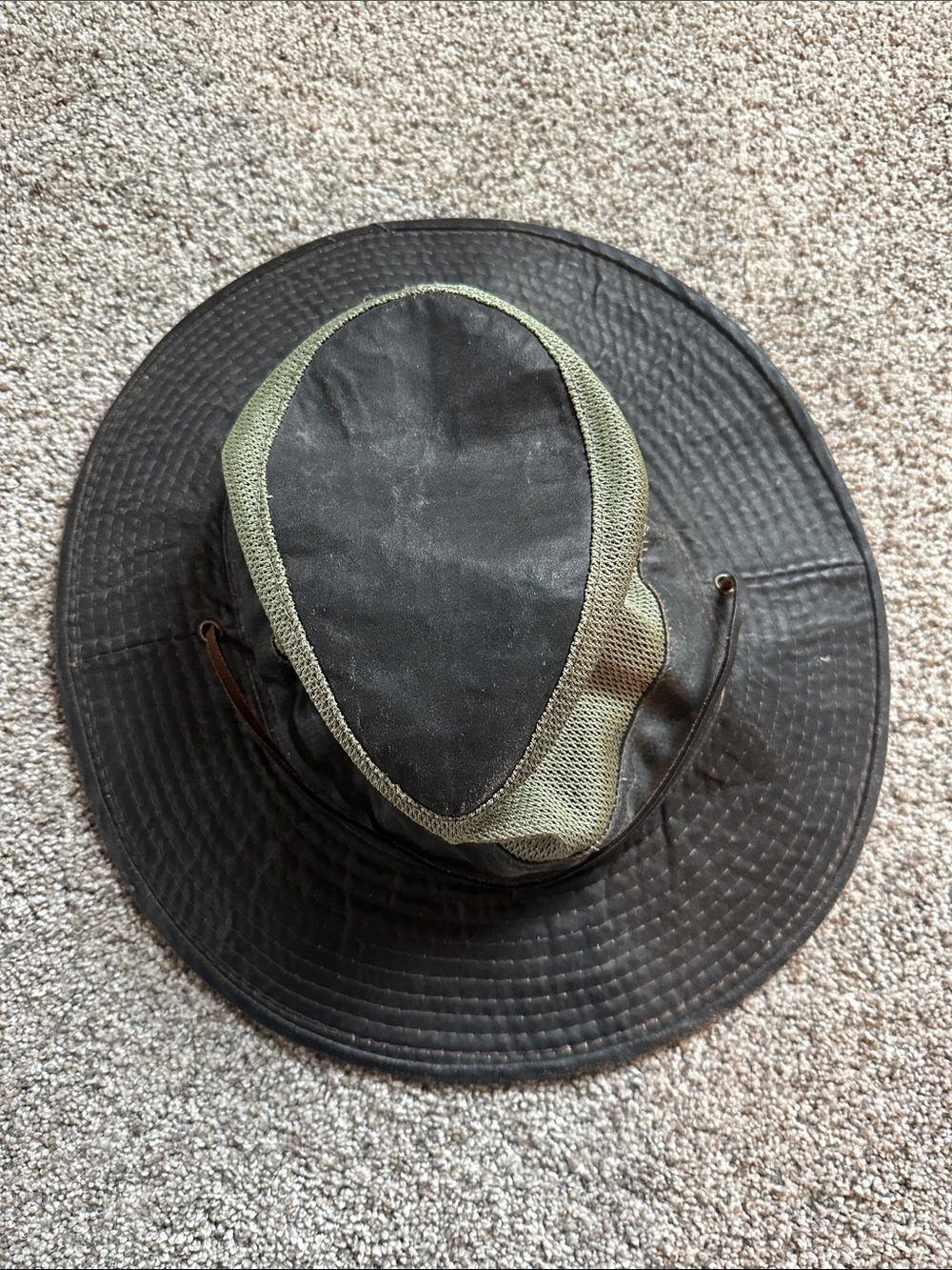 Woolrich Men's Brown & Olive Outdoor Sun Hat